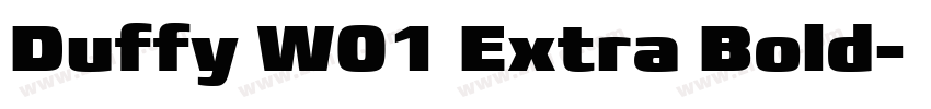 Duffy W01 Extra Bold字体转换